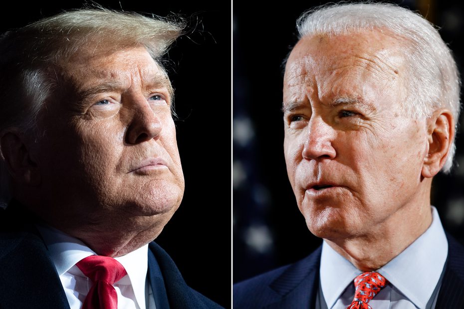 Trump and Biden. Source: AP/Getty Images