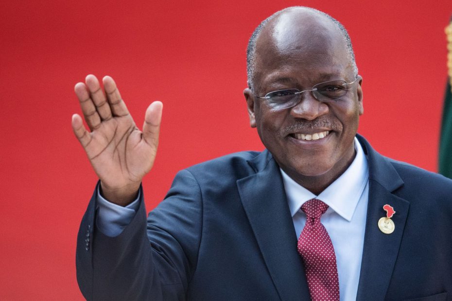 Tanzania's late president, John Magufuli Image credit: MICHELE SPATARI/AFP/Getty Images)