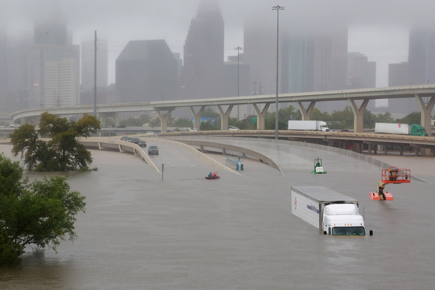 Houston, Texas, U.S. August 27, 2017. Evidence of our climate crisis.